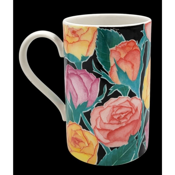 Dunoon Scotland “Ashbourne” Floral Mug by Christine Chadwick 4 1/8” Stoneware - Picture 4 of 10